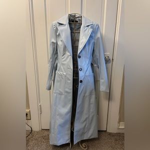 Akira Light Blue Trench Coat. Size M. Worn Once.
